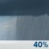 Saturday: A chance of rain showers. Mostly cloudy, with a high near 66. Chance of precipitation is 40%. Saturday: Chance Rain Showers